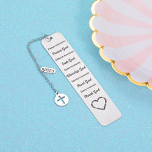 Load image into Gallery viewer, Stocking Stuffers for Teens Girls Inspirational Gifts for Women Men Christmas Gifts for Son Daughter Girlfriend First Communion Christening Bookmark Gift for Goddaughter Godson Baptism Gift for Friend
