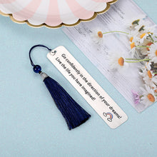 Load image into Gallery viewer, Inspirational Bookmark Gifts with Tassel for Women Men Book Lovers Birthday Appreciation Christmas Gifts Bookmark to Son Daughter from Mom Dad Class Graduation Present for Her Him

