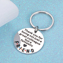 Load image into Gallery viewer, Coworker Thank You Gifts Appreciation Keychain for Women Men Colleague Boss Teacher Coach Birthday Leaving Going Away Farewell Keyring for Her Him Mentor Leader Best Friend
