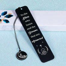 Load image into Gallery viewer, Inspirational Bookmark Gift for Women Men A Court of Thorns and Roses Merchandise Book Mark for Acotar Fans Book Lovers Reader Birthday Christmas Nice Gift for Female Male Friends 1 PCS Double-Sided

