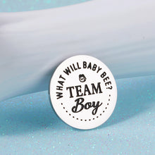 Load image into Gallery viewer, Fun New Baby Gender Decision Coin Pregnancy Announcement Gift for New Parent Mom Dad First Time Daddy Mommy Baby Shower Gift Gender Reveal Ideas for Mum Dad to Be Double-Sided Team Boy Team Girl
