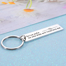 Load image into Gallery viewer, Drive Safe Keychain for Boyfriend Valentines Day Anniversary Birthday Gifts for Men Husband Fiance Drive Safe Keychain Novelty Gifts for Best Friend Son Daughter Christmas Stocking Stuffer Fathers Day
