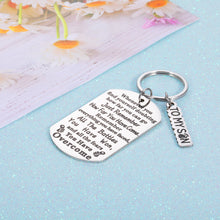 Load image into Gallery viewer, Inspirational Son Gifts from Dad Mom To My Son Keychain Gift for Him Boys Men Encourgement Keyring Tags Gift for Back To School Coming Of Age Birthday Graduation Christmas Anniversary
