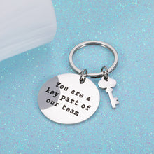 Load image into Gallery viewer, Employee Appreciation Gift Keychain for Women Men Coworkers Leaving Going Away Gift for Colleague Boss Office Goodbye Farewell for Leader Social Worker Teacher Coach
