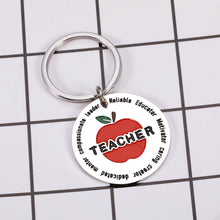 Load image into Gallery viewer, Teacher Appreciation Keychain Gifts for Coach from Students 2022 Teacher Gift for Mentor Tutor Leader Teacher&#39;s Day Graduation Christmas Birthday Keychain for PE Pre-school Teachers Medical Professors
