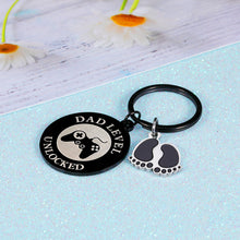 Load image into Gallery viewer, New Dad Gift Keychain for Men Him Daddy to Be Gifts for Husband from Wife New Father Gift Baby Announcement Pregnancy Keyring for Soon to Be Dad First Time Dad Birthday Christmas Valentines Day
