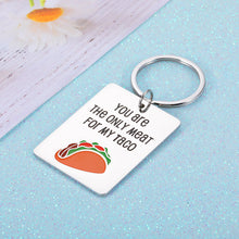 Load image into Gallery viewer, Valentines Day Gift for Boyfriend Funny Naughty Christmas Birthday Keychain Gifts for Husband Hubby Fiancé from Wife Fiancée Wedding Anniversary Engagement Keychain for Soulmate Lover Taco Gifts
