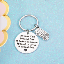Load image into Gallery viewer, School Bus Driver Appreciation Gift from Students Parents Teachers Graduation Keepsake for Him Her Thank You Bus Driver Gift for Coworker Dad Uncle Retirement Thanksgiving Day Christmas Keychain
