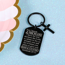 Load image into Gallery viewer, Religious Inspirational Keychain Gifts for Him Her Christian Believer 2021 Graduation Jewelry to Daughter Son From Dad Mom Birthday Appreciation Christmas Present for Men Women Friend Classmates

