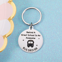 Load image into Gallery viewer, Awesome School Bus Driver Gift for Bus Drivers School Appreciation Driver Keychain from Coworker Teachers Students Graduation Birthday Chritmas School Bus Driver Gift Thank You Driver Gift
