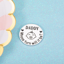 Load image into Gallery viewer, Fun New Parents Decision Coin Gifts for Mom Dad Baby Shower GIF First Time Mommy Daddy to Be Newborn Baby Gift Pregnancy Birthday Fathers Mothers Day Christmas for Women Men Coin Present Double Sided
