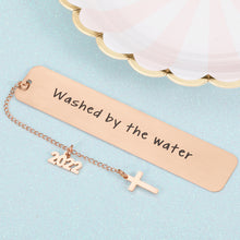 Load image into Gallery viewer, Baptism Gifts for Girls Boys Bookmark Gift for First Communion Christening Gifts for Goddaughter Godson Godchild Baby Kids Adult Baptism Gifts for Women Men Friends Catholic Religious Gift for Him Her

