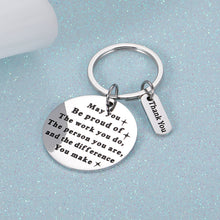 Load image into Gallery viewer, Coworker Appreciation Gift Keychain for Women Men Colleague Boss Teacher Coach Retirement Gifts for Mentor Leader Nurse Doctor Employee Leaving Gift Birthday Christmas Going Away Keyring for Her Him

