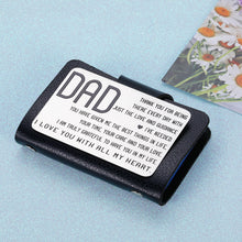 Load image into Gallery viewer, Wallet Card Gifts for Dad Engraved Wallet Insert Card Birthday Christmas Fathers Day Keepsake Gifts for Stepfather Husband Hubby I Love You
