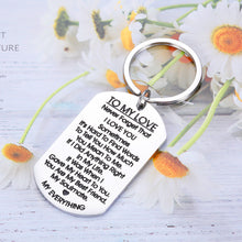 Load image into Gallery viewer, Valentines Gifts to My Love Cute Keychain for Husband Wife Him Her Birthday Anniversary Christmas Gift for Boyfriend Girlfriend Fiancé Fiancée Bride Groom Wedding Gifts for Women Men
