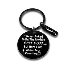 Load image into Gallery viewer, Boss Day Appreciation Gift Leader Retirement Birthday Keychain Gift for Manager Thank You Gifts Coworker Colleague Leaving Going Away Farewell Present Christmas Keyring Gift for Women Men Him Her
