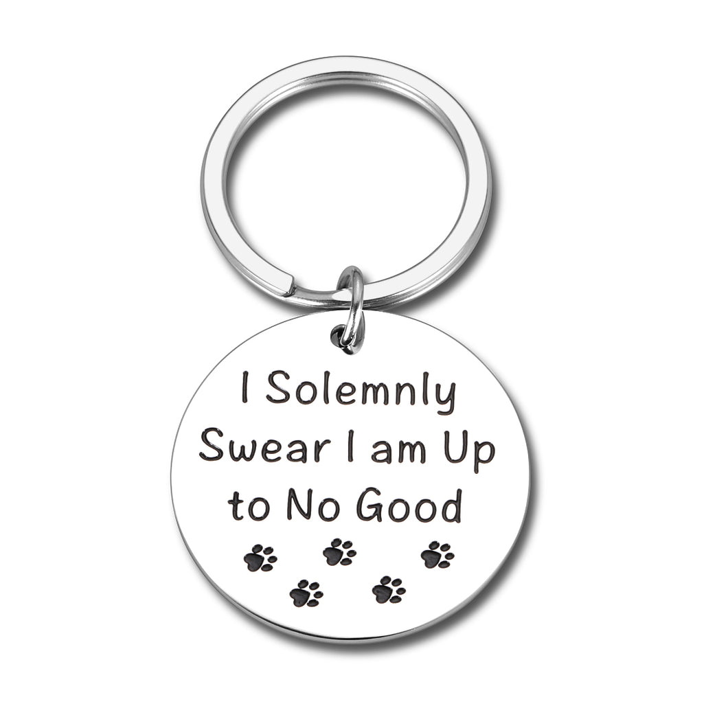 Funny Gifts Keychain for Best Friend Birthday Friendship Gift for Women Men Humorous Christmas Present Pet Tags for Dogs Cats Kitten Collar Tag for Pets New Puppy