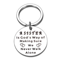 Load image into Gallery viewer, Sister Keychain Gifts Best Friend Appreciation Gifts for Women Birthday Christmas Gifts for Soul Sister Teen Girls Friendship Present Idea for Bestie BFF Coworker Roommate
