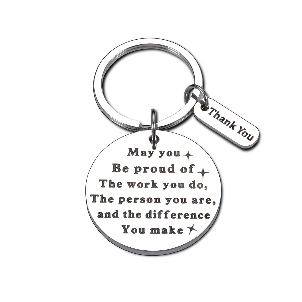 Coworker Appreciation Gift Keychain for Women Men Colleague Boss Teacher Coach Retirement Gifts for Mentor Leader Nurse Doctor Employee Leaving Gift Birthday Christmas Going Away Keyring for Her Him