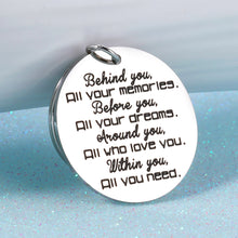 Load image into Gallery viewer, Inspirational Birthday Gift for Her Him 2021 Graduation Keychain for Women Men High School Encouragement Keyring Christmas Coming-of-Age Present to Daughter Son from Dad Mom Teacher Classmates
