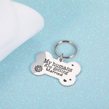 Load image into Gallery viewer, Personalized Pet Tags for Dog Cat My Humans are Getting Married Engagement Announcement Bridal Shower Gifts for Couples Dog Lovers Owner Pet Accessories for Cat Dog Dad Mom Bride to be Gift
