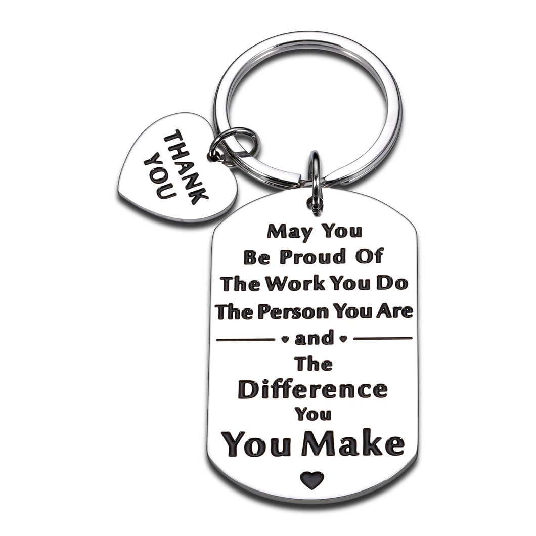 Coworkers Christmas Gift Ideas Keychain Thank You Going Away Gift for Office Colleague Teacher Boss Coach Goodbye Farewell Retirement Gifts for Women Men