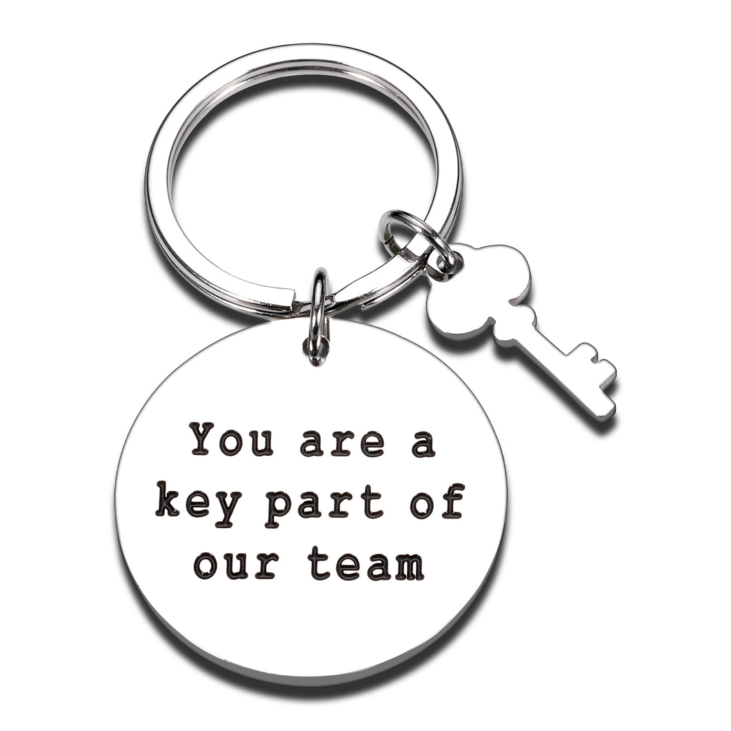 Employee Appreciation Gift Keychain for Women Men Coworkers Leaving Going Away Gift for Colleague Boss Office Goodbye Farewell for Leader Social Worker Teacher Coach