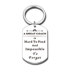 Load image into Gallery viewer, Thank You Gifts Keychain for CoachTeam Gift Coach Appreciation Gift for Coach End of Season Football Soccer Basketball Team Retirement Going Away Farewell Birthday Christmas Present Men Him
