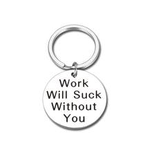 Load image into Gallery viewer, Coworkers Leaving Gift for Women Men Boss Colleagues Appreciation Thank You Retirement Goodbye Keychain Gift for Friends Going Away Farewell Boss Day Present for Boss Lady Birthday Christmas Gift
