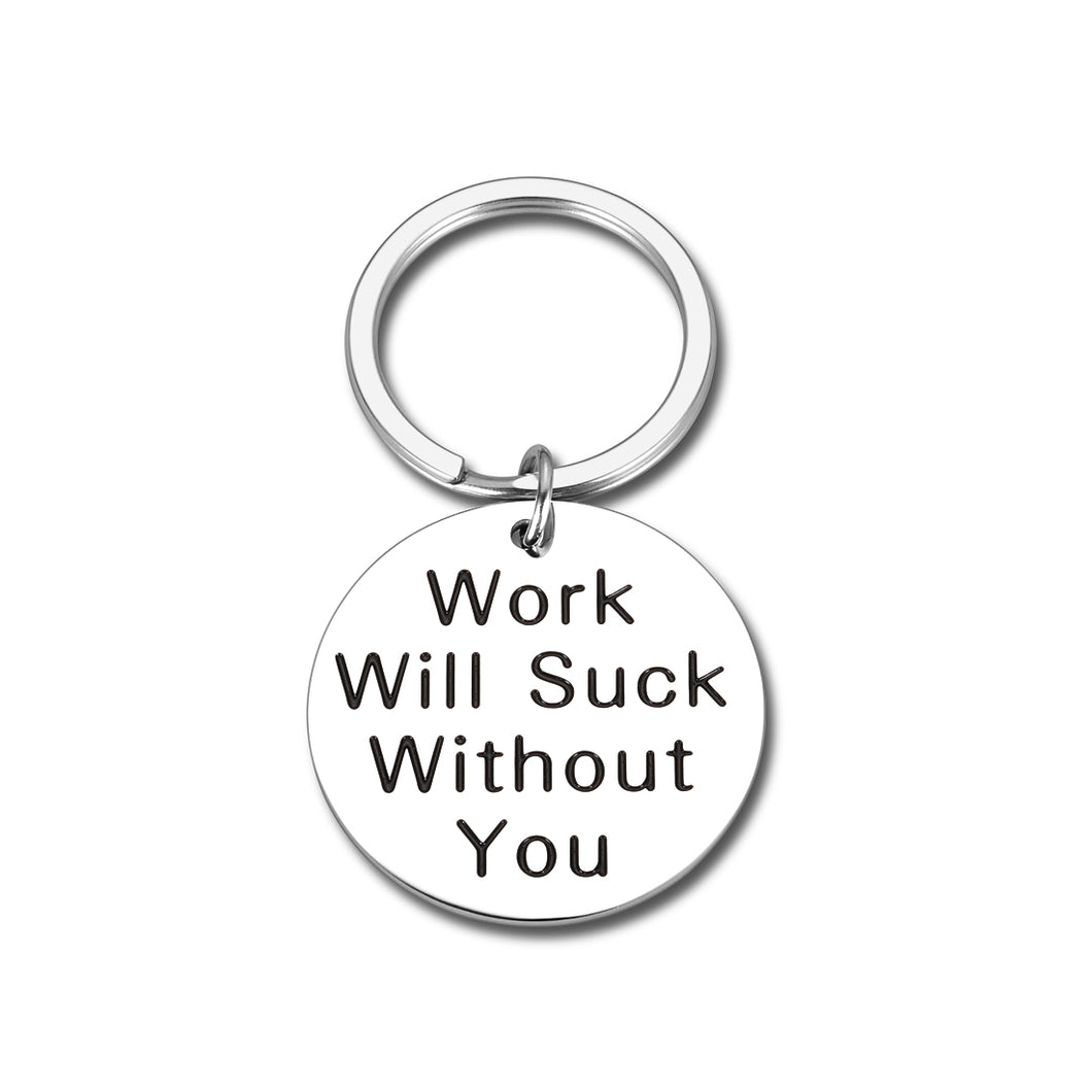 Coworkers Leaving Gift for Women Men Boss Colleagues Appreciation Thank You Retirement Goodbye Keychain Gift for Friends Going Away Farewell Boss Day Present for Boss Lady Birthday Christmas Gift