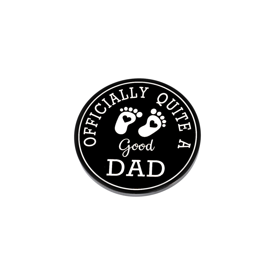 Dad Gift from Daughter Son, New Dad First Time Dad Birthday Gift from Teen Boys Girls, Father's Day Christmas Wedding Gift for Daddy Papa Father, Praise Pin for Stepdad Best Father, Thank You Pin