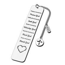 Load image into Gallery viewer, Stocking Stuffers for Teens Girls Inspirational Gifts for Women Men Christmas Gifts for Son Daughter Girlfriend First Communion Christening Bookmark Gift for Goddaughter Godson Baptism Gift for Friend
