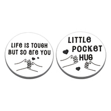 Load image into Gallery viewer, Pocket Hug Token for Son Daughter from Mom Dad Birthday Get Well Soon Gifts for Women Men Social Distancing Love Gift Miss You Note Double-Sided Inspirational Gifts for Him Her Valentine&#39;s Day Gift
