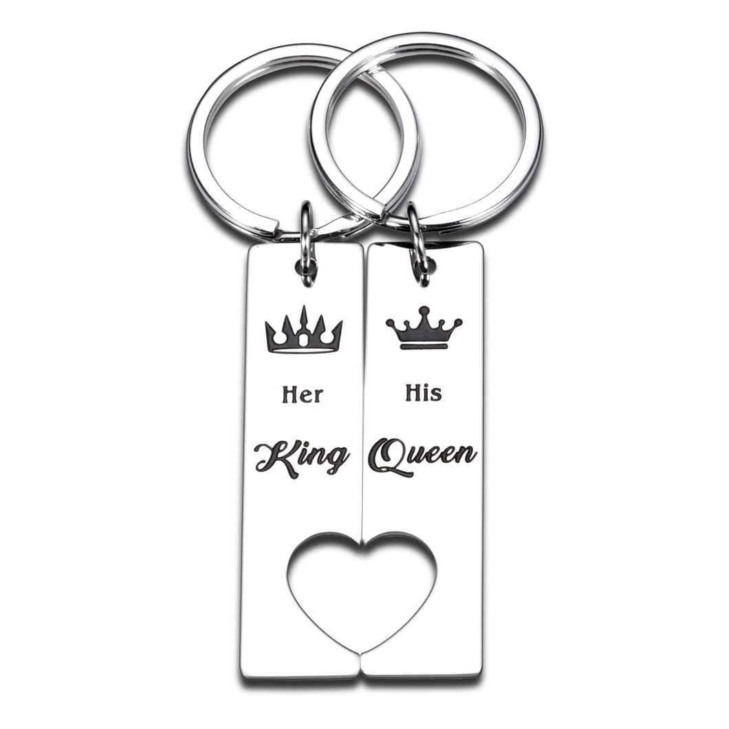 Couples Gifts for Husband Wife Boyfriend Gifts from Girlfriend Matching Keychain for Anniversary Christmas Birthday Wedding Engagement Valentine Sweetest Day Gifts for Him Her Wifey Hubby Women Men